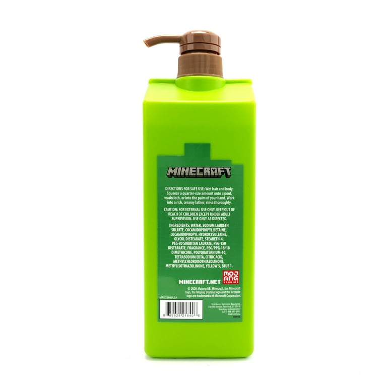 Minecraft 3-in-1 Wash, 33oz, Green Apple Scented, Age 3+ - Walmart.com