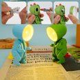 thumbnail image 4 of 6/3 piezas de dibujos animados mini luz de noche pequeña lámpara de escritorio LED reutilizable linda protección para los ojos luz de mesa animal perro ciervo forma de dinosaurio mini luz portátil mas, 4 of 11