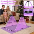 thumbnail image 3 of Ambifirner Gymnastics Bar Gymnastics Horizontal Bar with Adjustable Height Foldable Training Bar with Mat for Home Practice, 3 of 8