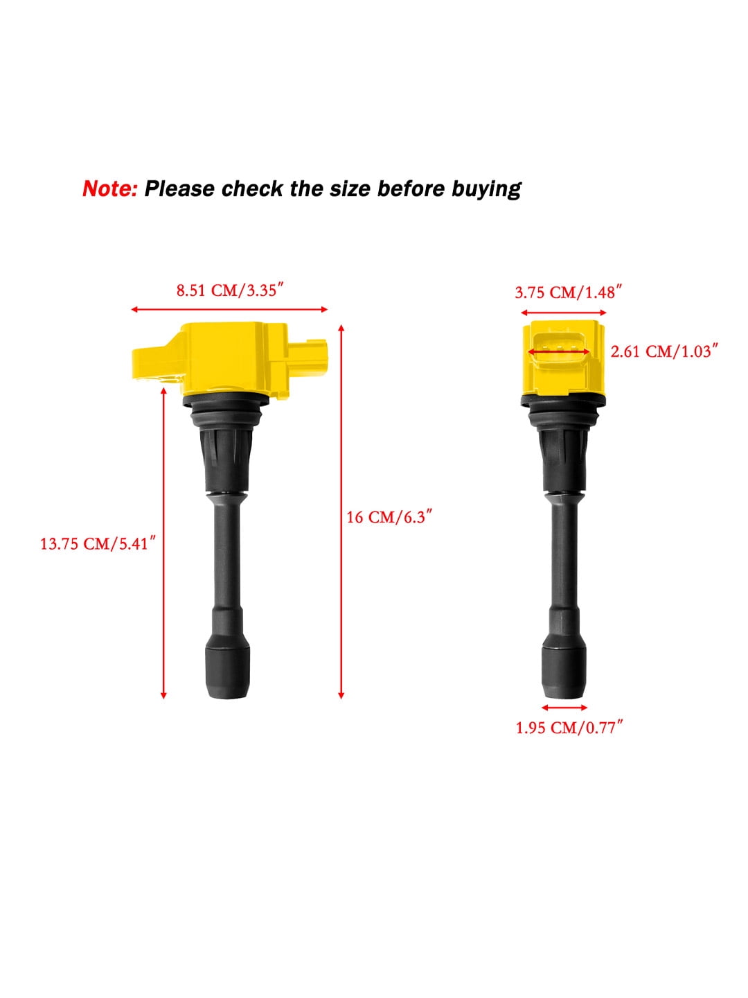 Set of 4 ISA Yellow Ignition Coils and NGK Spark Plugs Compatible with 2008-2012 Nissan Sentra 2.0L 2007-2013 Nissan Altima 2.5L L4 Replacement for UF509