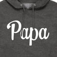 thumbnail image 3 of Instant Message - Papa - Men's Pullover Hooded Fleece Sweatshirt, 3 of 6