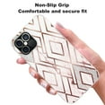 thumbnail image 3 of iPhone 12 Mini Case (5.4 Inch Display), Rosebono Bling Glitter Sparkle Diamond Rhombus Marble Graphic Fashion Cute Colorful Skin Cover Shockproof Case for iPhone 12 Mini, 3 of 5