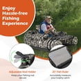 thumbnail image 6 of Infans Inflatable Float Tube w/ Fish Ruler Rod Holder Storage Pockets Flippers Paddle, 6 of 7