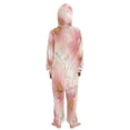 thumbnail image 3 of Soft Big Kids Onesie Pajamas Cozy Loose-Fit Jumpsuits for kids with Pockets for Christmas Lounge & Play Light Pink Daisies, 3 of 8