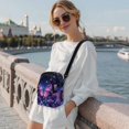 thumbnail image 2 of TSOVTHRID Butterfly Daisy Rose Violet Print Cell Phone Crossbody Bags for Women Cell Phone Purse Wallet Small Crossbody Purses Shoulder Bag with Adjustable Strap, 2 of 7