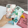 thumbnail image 4 of For Samsung Galaxy A22 5G Stylish Geometric Marble Texture Pattern Soft Silicone Rubber Hybrid Anti-drop Lightweight Slim Phone Case Cover For Samsung Galaxy A22 5G,Pink Marble, 4 of 4