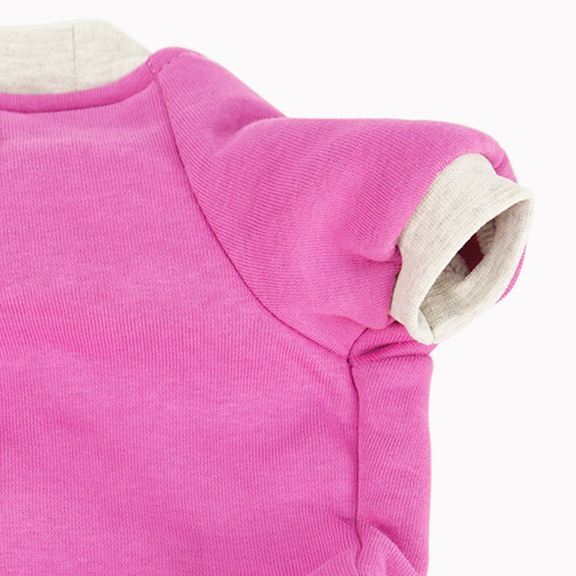 SussexHome Pets Small Dog Dress for Small Dogs for Winter - Washable Cute Dog Sweater Dress - Full Coverage Embroidered Dog Sweater for Girls - Fuschia