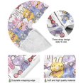 thumbnail image 2 of FMSHPON Cute Cartoon Rabbit Xmas Christmas Tree Skirt Stand Mat for Holiday Party Decoration Indoor Outdoor 48 inches, 2 of 6