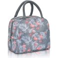 thumbnail image 1 of Bolsas de almuerzo con aislamiento, lonchera para mujeres y hombres, pequeña bolsa de almuerzo impermeable, lonchera reutilizable con bolsillo frontal, bolsa térmica para el trabajo, la, 1 of 7