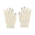 thumbnail image 5 of AWZXDE Mens Gloves Solid Color Winter Thickened Knitted Outdoor Warm Screen Snowman Embroidered, 5 of 5