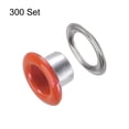 thumbnail image 3 of Uxcell 300set Grommets Kit Metal Eyelets 4.5mm 3/16" Hole Tiny Grommet for Shoes Clothes Belt Tag Orange, 3 of 6