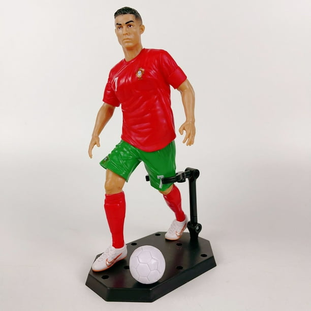 Estrella de fútbol de la vida real de la Copa Mundial Messi C Rombade muñeco soldado hecho a mano adorno de moda para oficinista