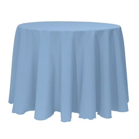 

Ultimate Textile 102-Inch Round Polyester Linen Tablecloth Slate Blue