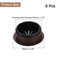 thumbnail image 2 of 6 Pack Desk Grommet, 1.97 Inch 50mm Desk Cable Hole Cover, Brown, 2 of 6