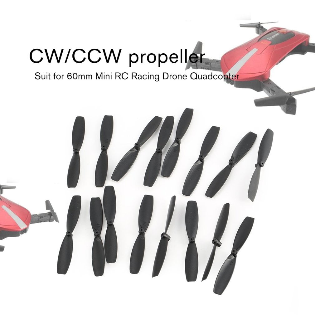 Lorenlli 8 Paires CW/CCW hélice Props Pale pour hélice RC 60mm Mini Racing Drone Quadcopter Avion UAV pièces de Rechange Accessoires composant 