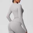 thumbnail image 6 of yillto Women Yoga Shirts Quick Dry Long Sleeve Lightweight Workout Tee for Womens Athletic Running T Shirt, 6 of 8