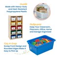 thumbnail image 3 of ECR4Kids Scoop Front Multipurpose Storage Bins, Cubby Compatible, 25-Piece - Assorted, 3 of 6