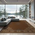 thumbnail image 2 of ODIKA 6'x9' Washable Area Rug Throw Vintage Large Border Featuring Alternating Couch Checkered for Family Room, Living Mater Bedroom, Non-Slip, Easy Care, 2 of 7