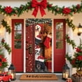 thumbnail image 5 of Japceit Large Christmas Door Cover, 35x71 Inch Holiday Entrance Curtain Panel, Festive Door and Wall Decoration for Party, Home, Seasonal Display Background, 5 of 6