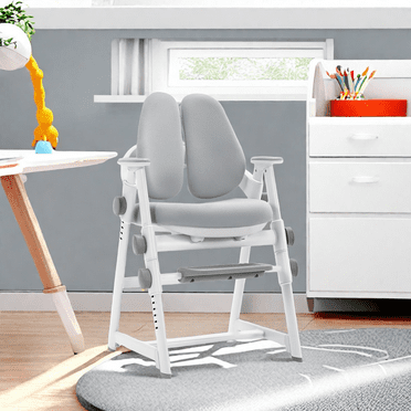 MIDODO Adjustable Height Children's Table and Chair, Boys and Girls Aged 3 to 18 Years Old Learning Interest Chair