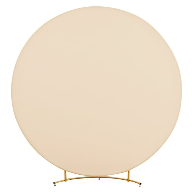 6ft/6.5ft/7.2ft Circle Backdrop Cover Round Fabric Photo Background, Round Arch Backdrop Cover For Birthday Parties, Wedding Ceremonies, Photo Booth Backdrops