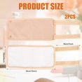 thumbnail image 2 of 2 Pcs Pack d'Huile de Ricin Réutilisable Kit de Compresses d'Huile de Ricin pour Mollets Genoux Bras (Rose), 2 of 12