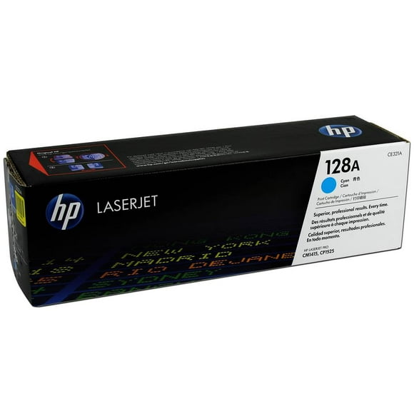 Cartucho de tóner HP 128A Cian Laserjet Original CE321A
