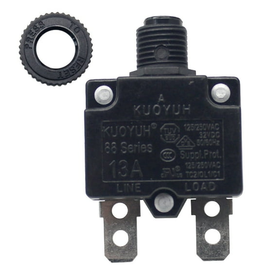 KUOYUH Circuit Breaker 88 series 125/250VAC 50/60Hz (1pc) (13A)