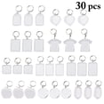 thumbnail image 2 of Bangcool 30 Pcs Porte-Clés Photo Personnalisé à Encliqueter Cadre Photo Porte-Clés, 2 of 10
