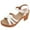 White, variant on LIANGP Women's Sandals Ladies Fashion Summer Solid Leather Knitted Buckle Thick High Heel Sandals Women's Shoes White Size 6.5