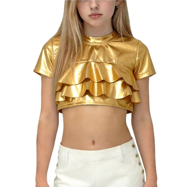 Disfraces de Niños Niños Primavera Y Verano Festival de Color Sólido Carnaval Fiesta Performance Cuello Redondo Camiseta Top para Niños Disfraz de Niño Pequeño
