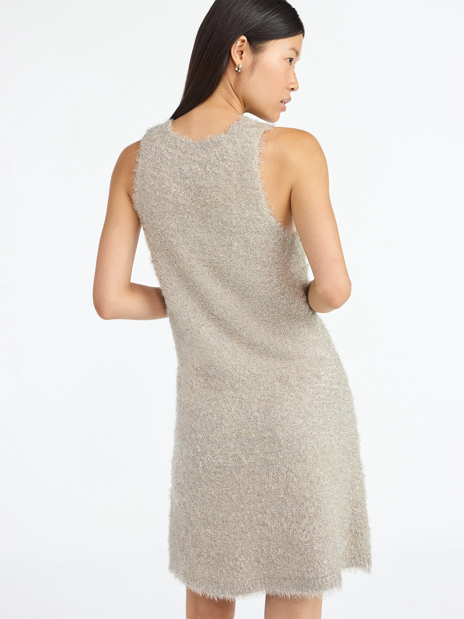Scoop Women's Tinsel Sweater Mini Dress, Sizes XS-XXL
