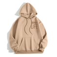 thumbnail image 2 of Vedolay Women's Fashion Hoodies Women's 2023 Half Zip Sweatshirts Cropped Hoodies Pullover Sweaters Fall Winter,Khaki L, 2 of 3