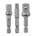 thumbnail image 3 of Brocas de extensión, juego de 3 piezas, barra de acero al cromo vanadio, juego de brocas hexagonales, adaptador de enchufe, vástago hexagonal, uso conveniente, 3 of 7