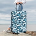 thumbnail image 7 of Hirioo Ocean Waves for Elasticity Suitcase Cover (No luggage Included) Durable Luggage Protector Fits 18-32 Inch Luggage-X-Large, 7 of 7