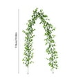 thumbnail image 3 of JGJJUGN Artificial Ivy Garland - Fake Hanging Vines, Green Decorative Leaves, Indoor and Outdoor Decor, Christmas Wreath, Home, Wedding, Party Decoration, 178 cm Long, 3 of 6