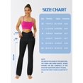 thumbnail image 5 of Yoga Pants Women, Flare Leggings for Women with Pockets Crossover High Waisted Bootcut Yoga Pants, 5 of 7