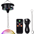 thumbnail image 2 of Disco Ball Motor Lights with Remote,3-15RPM Adjustable Spinner 18LEDs for 8 10 12 16 20 24 Inch Duty Mirror, 2 of 4