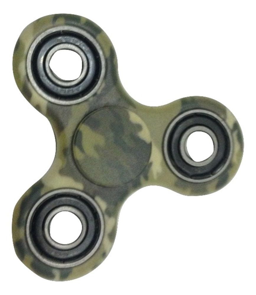 Camo Figet Tri-Spinner Fidget Finger Hand Spinner Anti-Stress ABS Metal Toy AHDH 