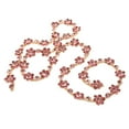 thumbnail image 3 of Flower Rhinestone Chain, Colours Rhinestone Applique 1.5cm Wide Easy Use  For Clothing Decoration For DIY Jewelry Making Crafts Pink, 3 of 8