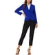 thumbnail image 2 of BLAZER DE TRABAJO CHIC PARA MUJERES CON SOLAPA Y MANGAS LARGAS, TRAJE BLAZER EN AZUL REAL, TALLA 2XL, 2 of 6