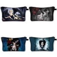 thumbnail image 2 of Estuche de cosméticos gótico para chica, bolsa de maquillaje Punk con calavera para mujer, neceser grande con cremallera, organizador de viaje qiuyongming unisex, 2 of 2