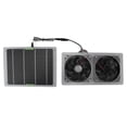 thumbnail image 3 of Ccdes Solar Fan Kit,Solar Panel,Solar Panel Fan Kit 100W 12V Waterproof Portable Dual Exhaust Fan Solar Panel Set For Home Greenhouse, 3 of 7