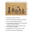 thumbnail image 4 of Rugsmith Black Machine Tufted Topiary Doormat, 18" x 30", 4 of 5