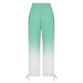 thumbnail image 5 of Bovemsi Wide Leg Pants Woman Women's And Fashionable Geometric Texture Beach Casual Travel Pants, 5 of 9