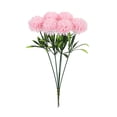 thumbnail image 1 of 6 piezas de flores artificiales de hortensia, crisantemo falso, bola de flores de tallo largo, ramo de novia de hortensia para casa, oficina, cafetería, fiestas, decoración de bodas, 1 of 8