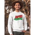 thumbnail image 2 of Burkina Faso Waving Flag Sweatshirt Men -Image by Shutterstock, Male Small, 2 of 4