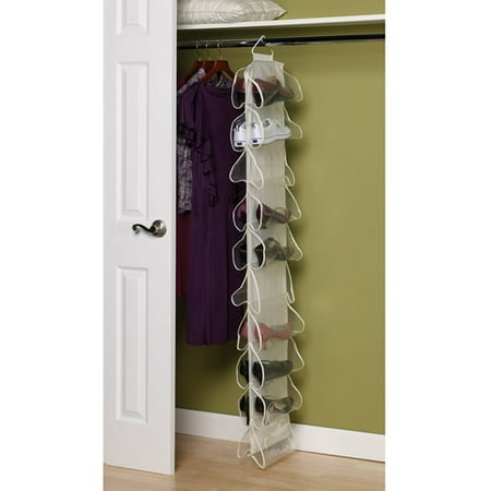 Household Essentials Canvas Collection 20-Pocket Shoe File