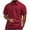 Wine Red, variant on YYDGH Men's Polo Shirts Casual Short Sleeve Textured Knit Shirts Lightweight Summer Lapel Button Solid Color Tops