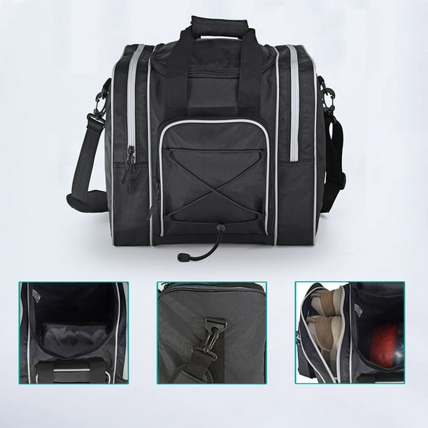 Ourlova Bowling Bags Bowling Ball Bag For Single Ball Fits Bowling Shoes Up To Mens Size 14 With 4 Unti slip Bases Under The Bag For Outdoor Training Exercise Walmart